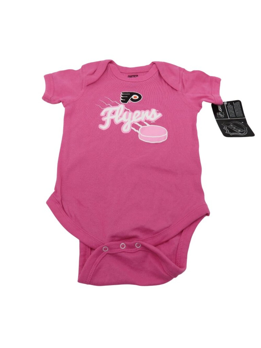 NHL Philadelphia Flyers Infant 18m Pink Logo Creeper Bodysuit One Piece Hockey